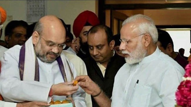 Prime minister Narendra Modi Greets Home Minister Amit Shah on his 55th birthday