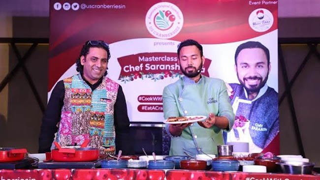 US Cranberries Organizes Masterclass with Chef Saransh Goila