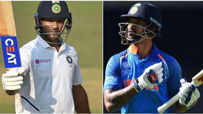 Agarwal replaces injured Dhawan in India's ODI squad