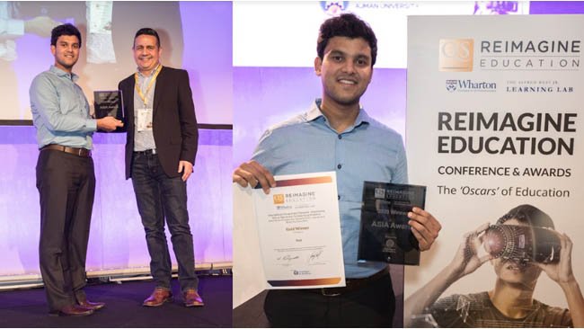 IIT Gold-Medalist’s Innovation Wins the “Oscars” of Education in London