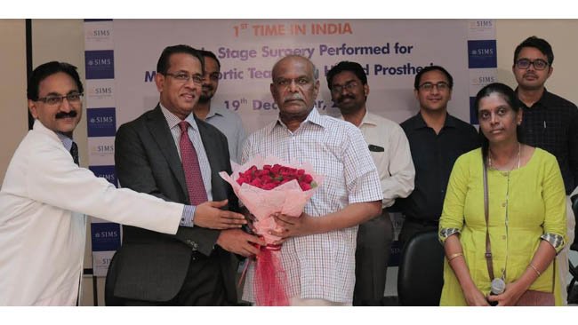 First in India, an Elderly Person Undergoes Complex Surgery for Acute Type-A & Type-B Aortic Dissection at SIMS Hospital, Chennai