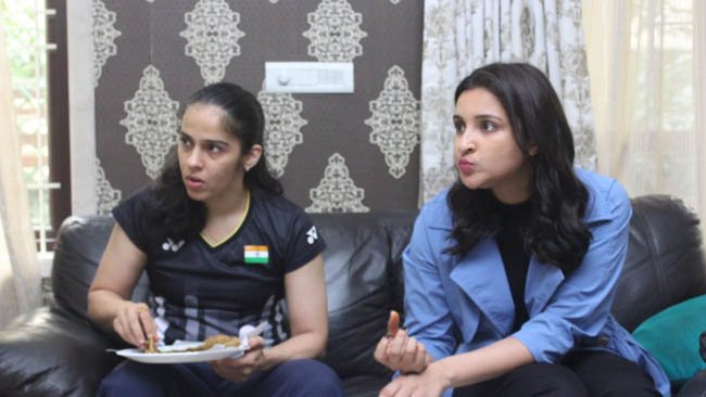 Saina Nehwal's mother's special aloo paratha treat for Parineeti Chopra in Hyderabad!