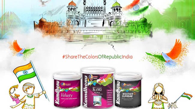 Kamdhenu Paints Celebrates 71st Republic Day with a New Contest #ShareTheColorsOfRepublicIndia