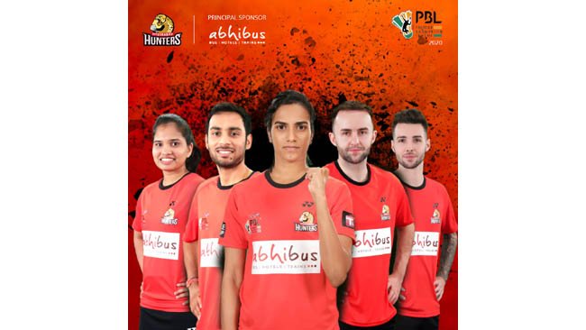 AbhiBus.com is the Principle sponsor for P.V. Sindhu Led Hyderabad Hunters