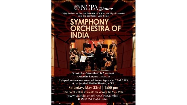 NCPA@home presents a spellbinding performance by the Symphony Orchestra of India with Russia’s foremost conductor Alexander Lazarev