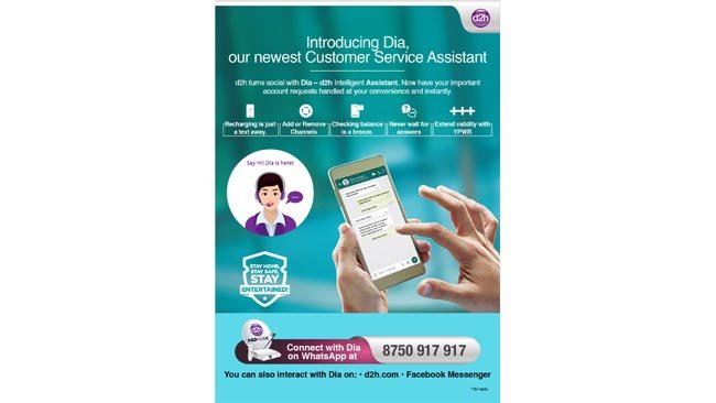 D2H launches DIA, an AI-enabled chatbot for customer service