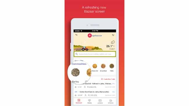 Ab Ghar Bhaite apna fasal ka sauda kare agribazaar mobile app ke zariye