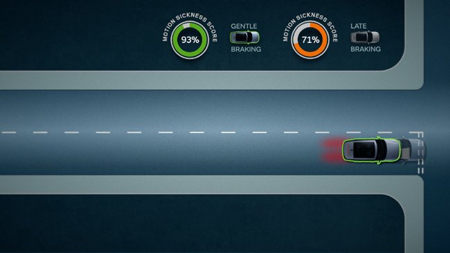JAGUAR LAND ROVER TEACHES DRIVERLESS CARS HOW TO REDUCE MOTION SICKNESS
