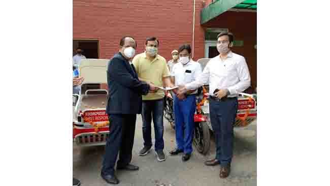 HERO DONATES FIRST RESPONDER VEHICLES TO CIVIL HOSPITAL, GURUGRAM