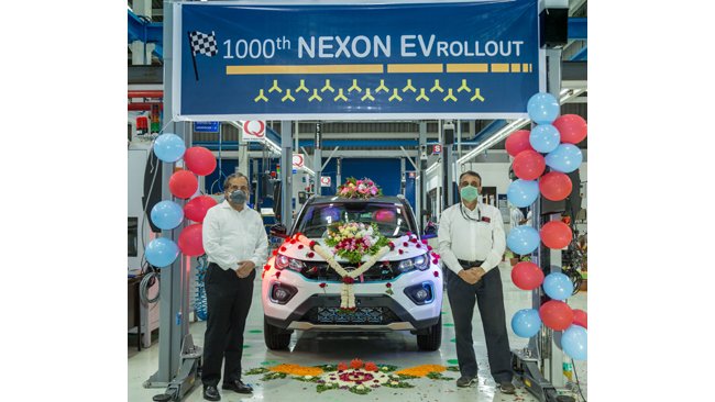 Tata Motors rolls out 1000th Nexon EV