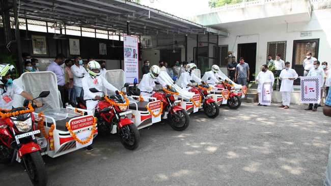 HERO DONATES FIRST RESPONDER VEHICLES TO THE HEALTH AUTHORITIES IN JAIPUR