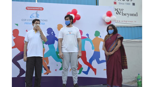 Jayesh Ranjan flags off the first-ever walk, jog and run for 5kms for Corona, Mask, Physical Distance awareness organized by a NGO Hetch Foundation