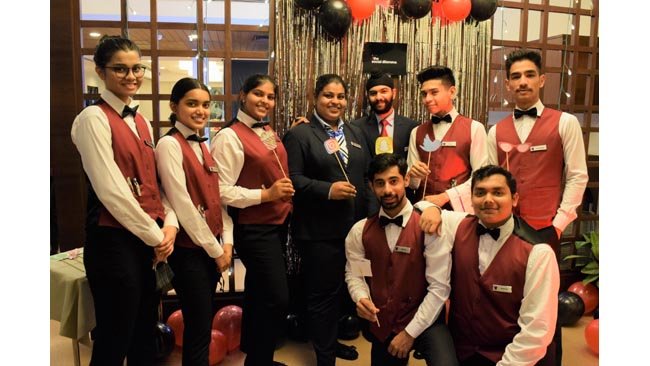 Students of VMSIIHE roll out the red carpet for a themed banquet celebration