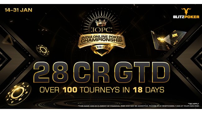 BLITZPOKER Presents India’s Biggest Online Poker Event, The IOPC