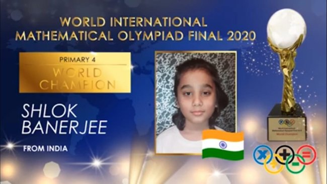 EuroSchool student Shlok Banerjee awarded Gold Medal in WIMO