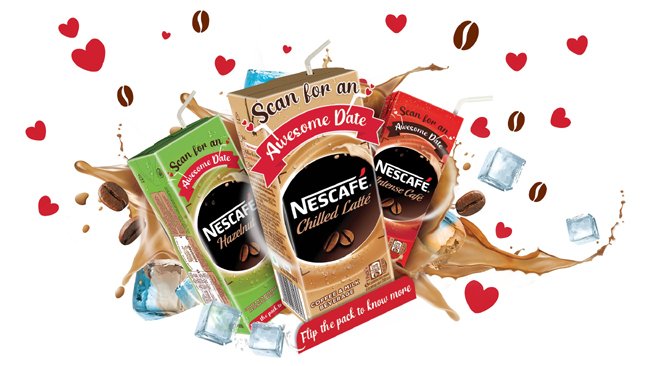 This Valentine’ Day, experience the first ever Augmented Reality experience on NESCAFÉ Ready to Drink Cold Coffee packs
