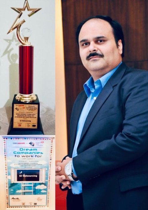 GI Outsourcing Named as The Dream Company to Work for by Times Ascent World HRD Congress