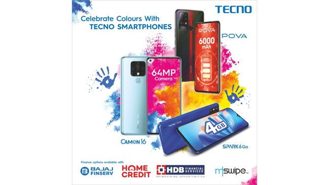 TECNO adds to Holi celebrations with easy finance options on smartphones