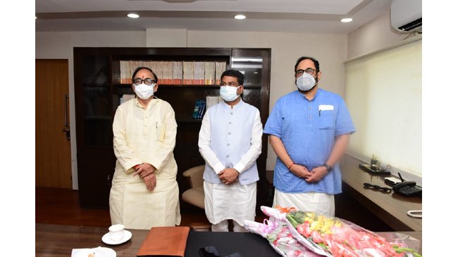 Dharmendra Pradhan takes charge as Minister of Skill Development and Entrepreneurship