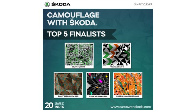 “CAMOUFLAGE WITH SKODA”: SHORTLISTED DESIGNS ANNOUNCED