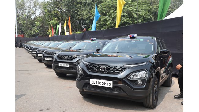 TATA HARRIER DRIVES THE HISTORIC SUDARSHAN BHARAT PARIKRAMA RALLY