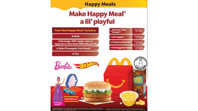 McDonald’s adds new wholesome and nutritious choices in Happy Meal