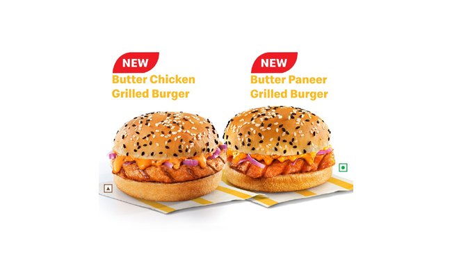 McDonald’s introduces new Butter Chicken and Butter Paneer Grilled Burgers, inspired by local Indian flavours