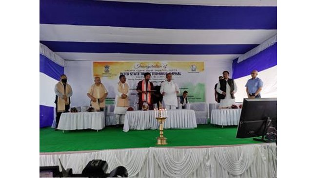UNION MINISTER G. KISHAN REDDY INAUGURATES INTER STATE TRUCKS TERMINUS
