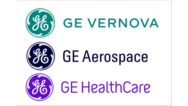 जीई ने भविष्य की तीन नियोजित सार्वजनिक कंपनियों के ब्रांड नेम से पर्दा हटाया