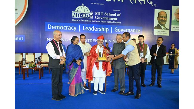 Exceptional participation of students and top leaders from Bharat witnessed the 2nd day of the 12th edition of Bharatiya Chhatra Sansad by MIT School of Government