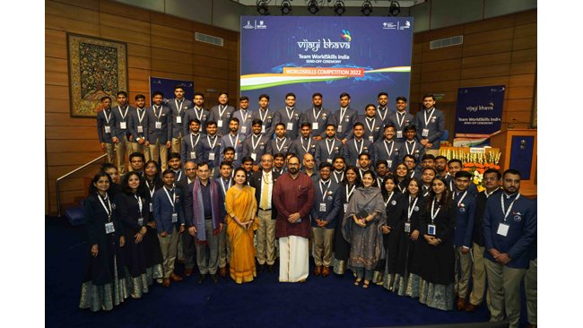 Team India gets a big send-off for 46thWorldSkills Competition: 58 candidates to compete in 52 skills across 15 countries