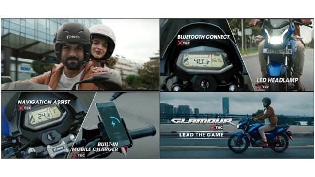 TO USHER IN FESTIVE SEASON RIDING THE STYLISH GLAMOUR XTEC MOTORCYCLE