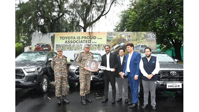 Toyota Kirloskar Motors delivers a fleet of the Iconic Hilux to the Indian Army