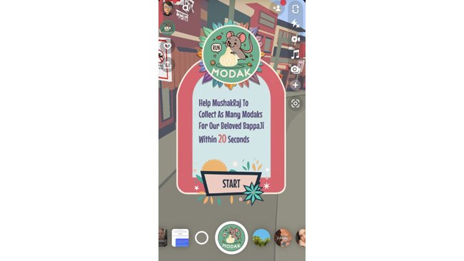 Snapchat's Augmented Reality Lenses Bring Ganesh Chaturthi Celebrations to Life in a Whole New Way, Including Gamified Experiences