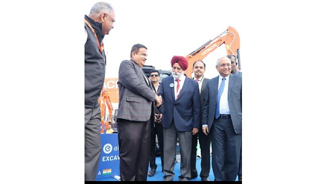 Electric Excavators Light up the Future at the Tata Hitachi Pavilion at EXCON 2023
