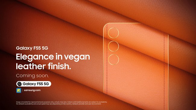 Samsung to Soon Unveil Galaxy F55 5G with Premium Vegan Leather Finish in India