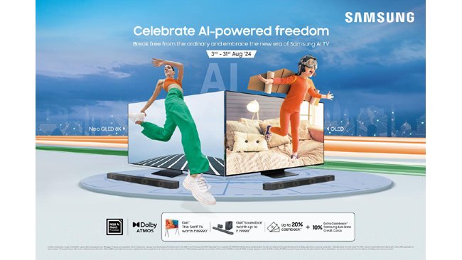 Samsung India Announces ‘AI-Powered Freedom’ Sale with Exciting Independence Day Dealson its Premium AI TV Range