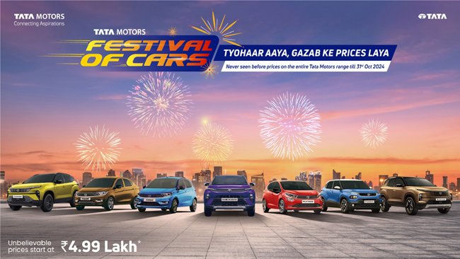 Tata Motors Launches ‘Festival of Cars’ with Incredible Prices for its Cars & SUVs