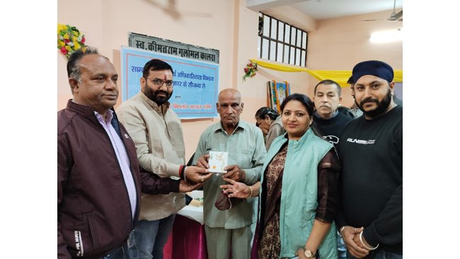मुख्यमंत्री श्री भजन लाल शर्मा  के जन्म दिवस के उपलक्ष पर सेक्टर 8 में निशुल्क विशाल विशेष योग्यजन सहायक उपकरण वितरण शिविर एवं  निशुल्क कैंसर जांच कैंप का आयोजन