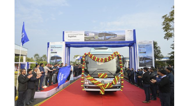 Tata Motors flags off electric buses for workforce transportation in Pantnagar; reiterates its commitment towards carbon neutrality