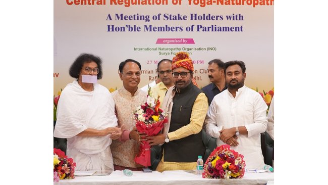 Naturopathy Stake Holders across the Country demanded inclusion of Yoga Naturopathy in the National Commission for Indian System of Medicine (NCISM) Act and National AYUSH Mission (NAM)