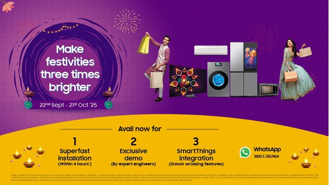 Samsung Launches 4-Hour Installation & Demo Service for Festive Season