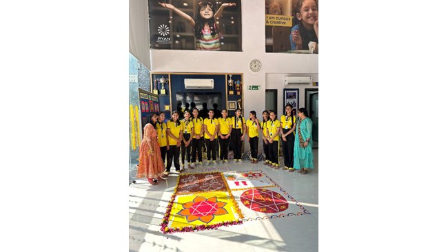 diwali-festival-celebrated-at-ryan-edunational-school-with-rangoli-and-dance